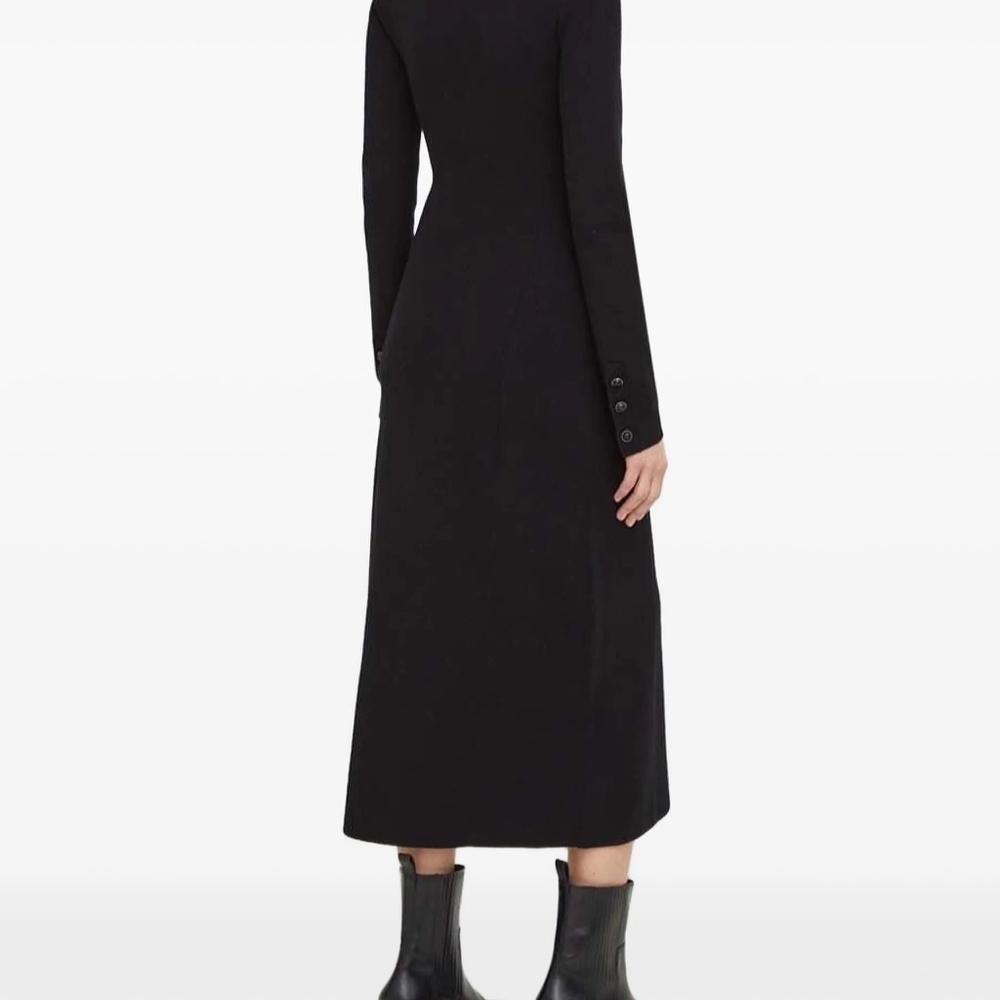 🖤🗝️ NWT The Kooples Keyhole Polo-Knit Midi Dress | Size 2 (M) | $385 Retail - Picture 3 of 13